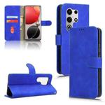 For itel S25 Ultra Skin Feel Magnetic Flip Leather Phone Case(Blue)