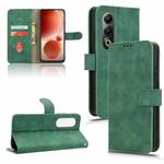 For itel S25 Skin Feel Magnetic Flip Leather Phone Case(Green)