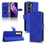 For itel City 100 Skin Feel Magnetic Flip Leather Phone Case(Blue)