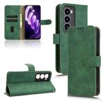 For itel City 100 Skin Feel Magnetic Flip Leather Phone Case(Green)
