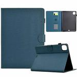 For iPad Air 11 2024 Solid Color Fiber Texture Smart Tablet Leather Case(Royal Blue)