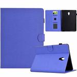 For Samsung Galaxy Tab A 10.5 Solid Color Fiber Texture Smart Tablet Leather Case(Purple)