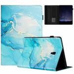 For Samsung Galaxy Tab A 10.5 T590 Marble Litchi Leather Smart Tablet Case(Green)