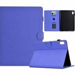 For Lenovo Tab M9 TB-310FU Solid Color Fiber Texture Smart Tablet Leather Case(Purple)