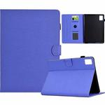 For Xiaomi Pad 6 / 6 Pro Solid Color Fiber Texture Smart Tablet Leather Case(Purple)