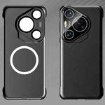 For Huawei Pura 70 Pro Borderless Upshrink Camera Protection Magnetic Phone Case(Black)