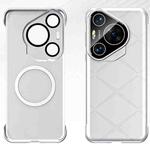 For Huawei Pura 70 Pro Borderless Upshrink Camera Protection Magnetic Phone Case(Silver)