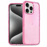 For iPhone 15 Pro Max Glitter Powder TPU Hybrid PC Phone Case(Pink)