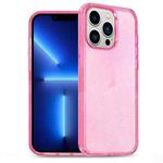 For iPhone 13 Pro Glitter Powder TPU Hybrid PC Phone Case(Pink)