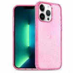 For iPhone 12 Pro Max Glitter Powder TPU Hybrid PC Phone Case(Pink)