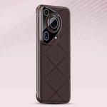 For Huawei Pura 70 Pro Borderless Upshrink Camera Protection Phone Case(Brown)