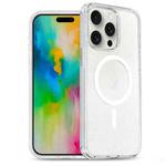 For iPhone 16 Pro Glitter Powder TPU Hybrid PC MagSafe Phone Case(Translucent)