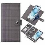 For iPhone 15 ViLi GHA-C Series RFID MagSafe Magnetic Flip Leather Phone Case(Grey)