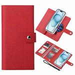 For iPhone 15 ViLi GHA-C Series RFID MagSafe Magnetic Flip Leather Phone Case(Red)