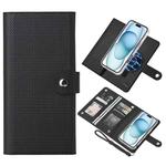 For iPhone 15 Plus ViLi GHA-C Series RFID MagSafe Magnetic Flip Leather Phone Case(Black)