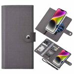 For iPhone 14 ViLi GHA-C Series RFID MagSafe Magnetic Flip Leather Phone Case(Grey)