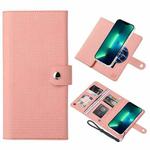 For iPhone 13 Pro Max ViLi GHA-C Series RFID MagSafe Magnetic Flip Leather Phone Case(Pink)