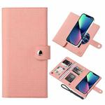 For iPhone 13 ViLi GHA-C Series RFID MagSafe Magnetic Flip Leather Phone Case(Pink)