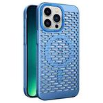 For iPhone 13 Pro Max Hollow Cooling MagSafe Phone Case(Sky Blue)