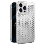 For iPhone 12 Pro Max Hollow Cooling MagSafe Phone Case(Silver)