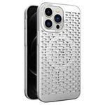 For iPhone 12 Pro Hollow Cooling MagSafe Phone Case(Silver)