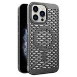 For iPhone 11 Pro Max Hollow Cooling MagSafe Phone Case(Black)