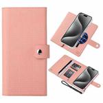 For iPhone 15 Pro ViLi GHB-C Series RFID MagSafe Magnetic Flip Leather Phone Case(Pink)