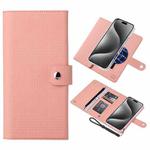 For iPhone 15 Pro Max ViLi GHB-C Series RFID MagSafe Magnetic Flip Leather Phone Case(Pink)