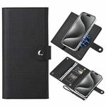 For iPhone 15 Pro Max ViLi GHB-C Series RFID MagSafe Magnetic Flip Leather Phone Case(Black)