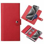 For iPhone 15 Pro Max ViLi GHB-C Series RFID MagSafe Magnetic Flip Leather Phone Case(Red)