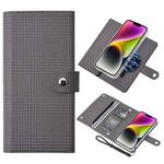 For iPhone 14 ViLi GHB-C Series RFID MagSafe Magnetic Flip Leather Phone Case(Grey)