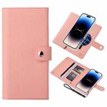 For iPhone 14 Pro ViLi GHB-C Series RFID MagSafe Magnetic Flip Leather Phone Case(Pink)