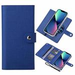 For iPhone 13 ViLi GHB-C Series RFID MagSafe Magnetic Flip Leather Phone Case(Blue)