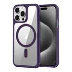 For iPhone 15 Pro Max MagSafe Acrylic Hybrid TPU Phone Case(Purple)