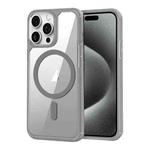 For iPhone 15 Pro MagSafe Acrylic Hybrid TPU Phone Case(Grey)