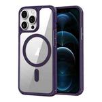 For iPhone 12 Pro Max MagSafe Acrylic Hybrid TPU Phone Case(Purple)