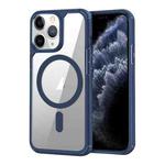 For iPhone 11 Pro MagSafe Acrylic Hybrid TPU Phone Case(Royal Blue)