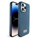 For iPhone 14 Pro Ice Silk Mesh Breathable Cooling Phone Case(Blue)