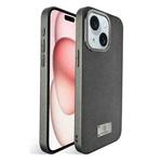 For iPhone 15 Plus Ice Silk Mesh Breathable Cooling Phone Case(Grey)