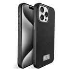 For iPhone 15 Pro Ice Silk Mesh Breathable Cooling Phone Case(Black)