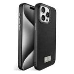 For iPhone 15 Pro Max Ice Silk Mesh Breathable Cooling Phone Case(Black)