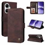 For Redmi Turbo 4 Pro / Xiaomi Poco F7 Skin Feel Life Tree Metal Button Leather Phone Case(Brown)