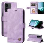 For Redmi 15C 4G 173.1mm / 15C 5G 173.1mm Skin Feel Life Tree Metal Button Leather Phone Case(Purple)