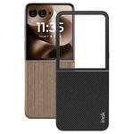 For Motorola Razr 60 Ultra imak Ruiyi Series Carbon Fiber PU + PC Phone Case
