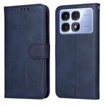 For Redmi K70 Ultra Classic Calf Texture Flip Leather Phone Case(Blue)