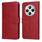 For Redmi 14C 4G Classic Calf Texture Flip Leather Phone Case(Red)