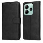 For Redmi Note 14 5G Classic Calf Texture Flip Leather Phone Case(Black)