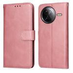 For Redmi K80 Pro Classic Calf Texture Flip Leather Phone Case(Rose Gold)