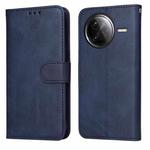 For Redmi K80 Pro Classic Calf Texture Flip Leather Phone Case(Blue)