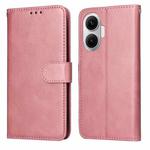 For Redmi Turbo 4 Pro / Xiaomi Poco F7 Classic Calf Texture Flip Leather Phone Case(Rose Gold)